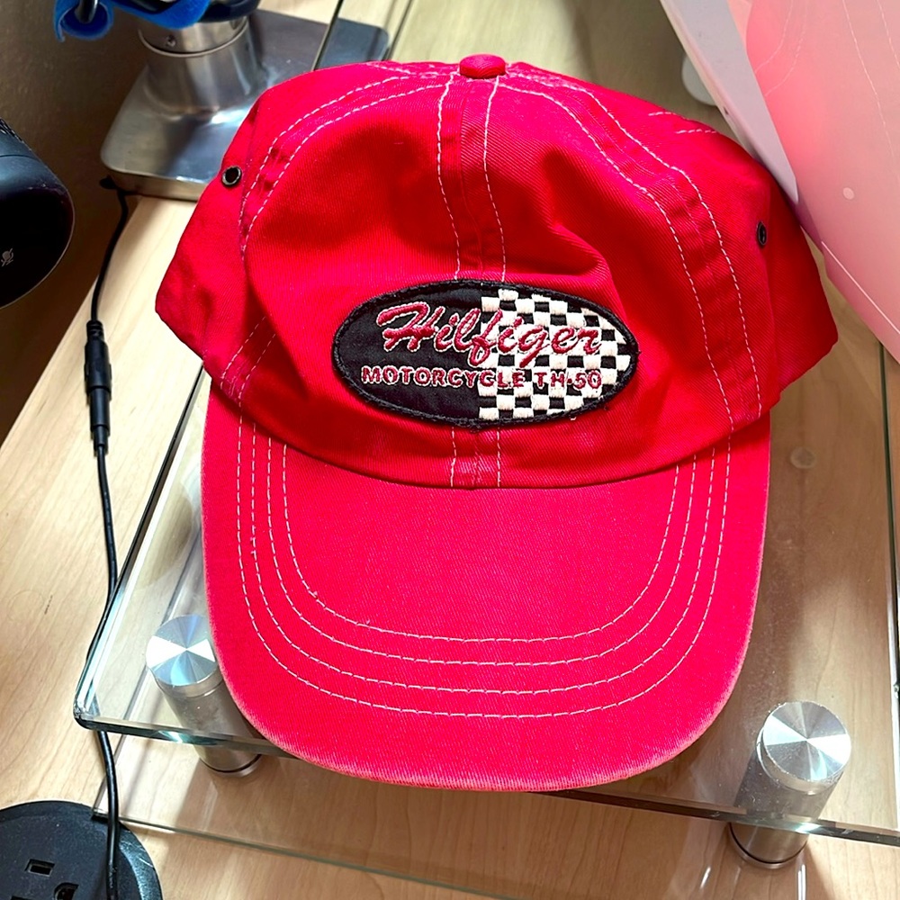 Tommy Hilfiger Motorcycle TH-50 Red Hat